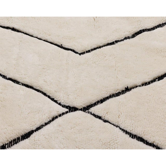 Ivory Oversize Hand-Knotted Moroccan Wool Rug | 15'3" X 9'9" | One of a Kind For Sale - Image 8 of 9