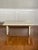 Postmodern Solid Marble and Chrome Rectangular Coffee Table in Cream For Sale - Image 3 of 15