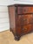 1940s Antique Georgian Revival Chest of Drawers Flame Mahogany Serpentine Carved C1940 For Sale - Image 5 of 18