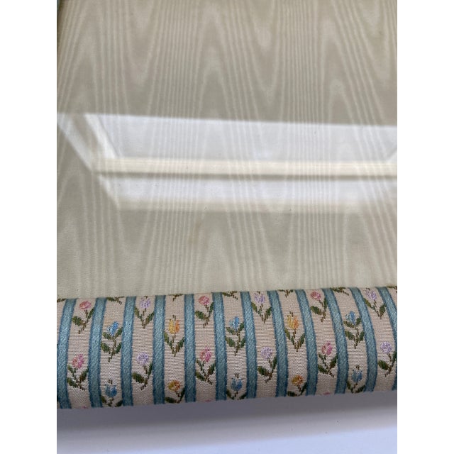 Floral stripe picture frame Frame: 11"W x 12.75"H, for an 8.5"x11 photo