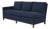 Lee Industries One-Armed Sofa (1935-18lf )- Vienna Blue - Excellent Condition For Sale