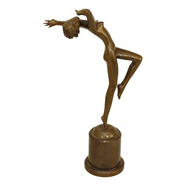 Bronze Female Nude from Josef Lorenzl, 1920s For Sale
