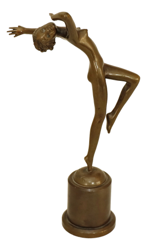 Bronze Female Nude from Josef Lorenzl, 1920s