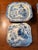 Victorian Mid 19th Century Mason's Patent Ironstone, Blue Willow and Chinoiserie , Vegetable Dishes - a Pair For Sale - Image 3 of 13