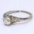 Contemporary Vintage 18k White Gold Ring With ~0.5ct Center Stone - Size 6 For Sale - Image 3 of 6