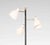 Vintage floor lamp is an original design lamp realized in the Mid 20th century. A beautifil three lights metal and brass...