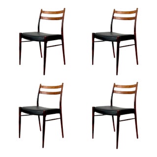 Vintage Danish Rosewood Dining Chairs - Set of 4 For Sale
