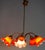 Vintage Brass and Glass 5-Light Chandelier, 1980s For Sale - Image 12 of 14