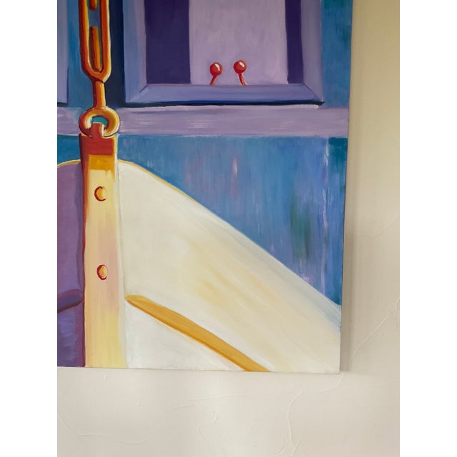 “Prow” Contemporary Expressionist Coastal Oil Painting, 2000 For Sale - Image 4 of 12