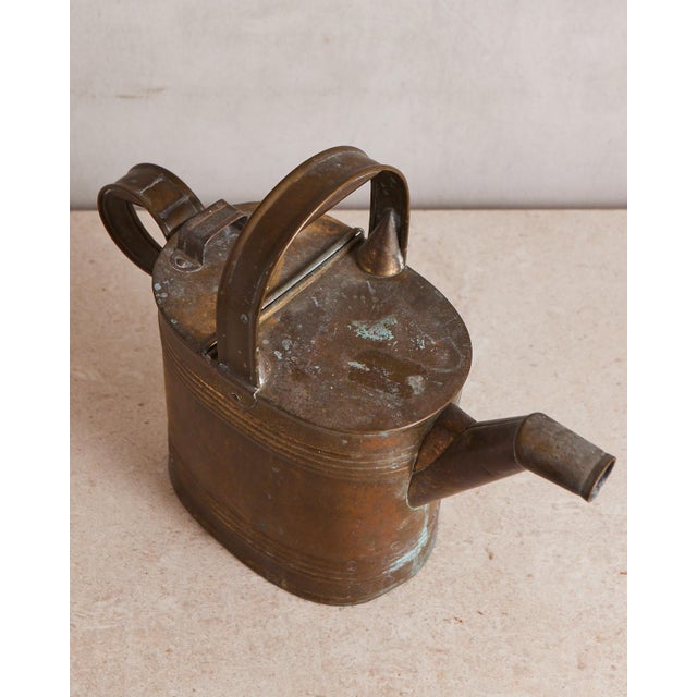 Late 19th Century Victorian Brass Watering Can For Sale - Image 10 of 14