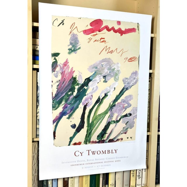 Cy Twombly Original 2002 Royal Botanic Garden Edinburgh Exhibition Poster For Sale - Image 10 of 13