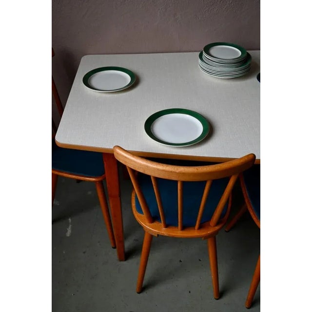 Large Mid-Century Symmetrical Worktop Table, France, 1950s For Sale - Image 10 of 18