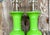 Vintage Regency Apple Green Glazed Ceramic Lamps - a Pair For Sale - Image 11 of 12