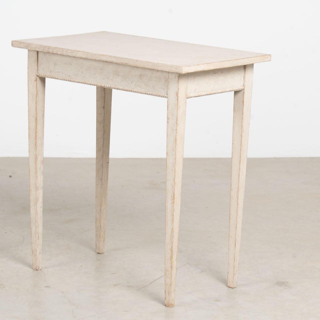 Pair, Early 20th Century Swedish Gray Side Tables For Sale - Image 4 of 13