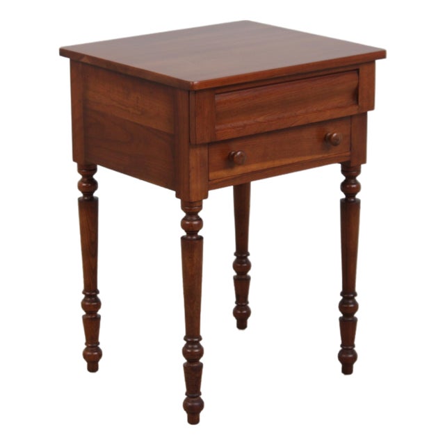 Stickley Cherry 2 Drawer Nightstand End Table For Sale