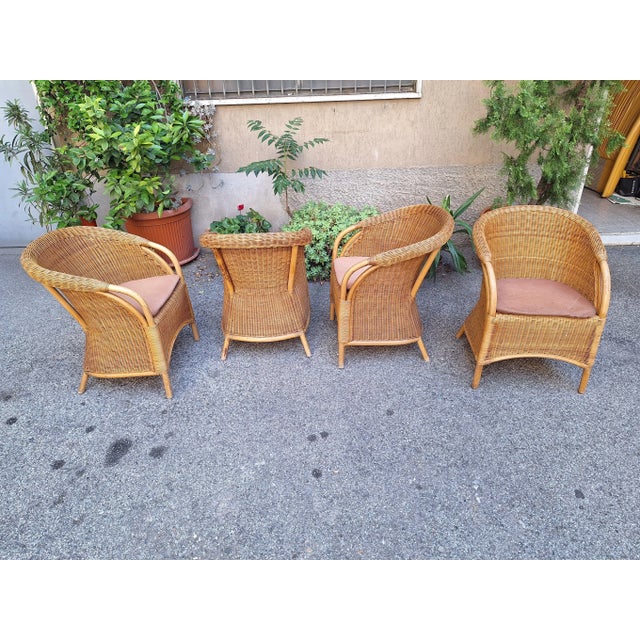 Vintage Outdoor Armchair in Rattan and Bamboo, 1960s For Sale - Image 10 of 18