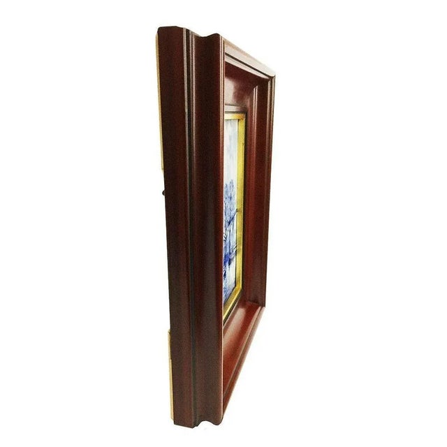 Dutch Delft Bottle Oostpoort Tile After L. Senf from Porceleyne Fles, 1925 For Sale - Image 3 of 8