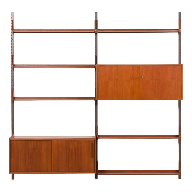 Mid-Century Teak Wall Unit by Dieter Reinhold for WK Möbel, Germany, 1960s For Sale