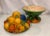 Green Vintage Majolica Style Fruit Stacked Lidded Bowl / Catchall For Sale - Image 8 of 11