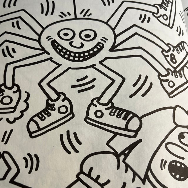 Yellow 1992 Keith Haring Coloring Book For Sale - Image 8 of 9