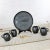 Vintage Black Clay Barro Negro Pottery Hot Chocolate Set Oaxaca Mexico 4 Mugs and Fish Tray - 6 pcs For Sale - Image 6 of 13