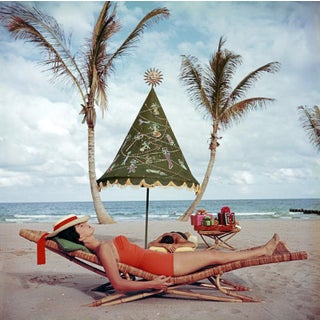 Original Slim Aarons Palm Beach Idyll Print 40'x40" For Sale