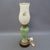 White and Green Murano Glass Table Lamp with Brass Flowers, 1950s For Sale - Image 16 of 16