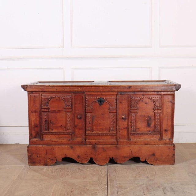 Spanish Chest in Pine, 1774 For Sale - Image 10 of 10