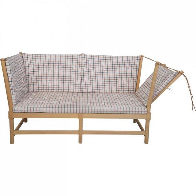 Spokeback Sofa in Cotil Fabric by Børge Mogensen, 1981 For Sale - Image 11 of 18