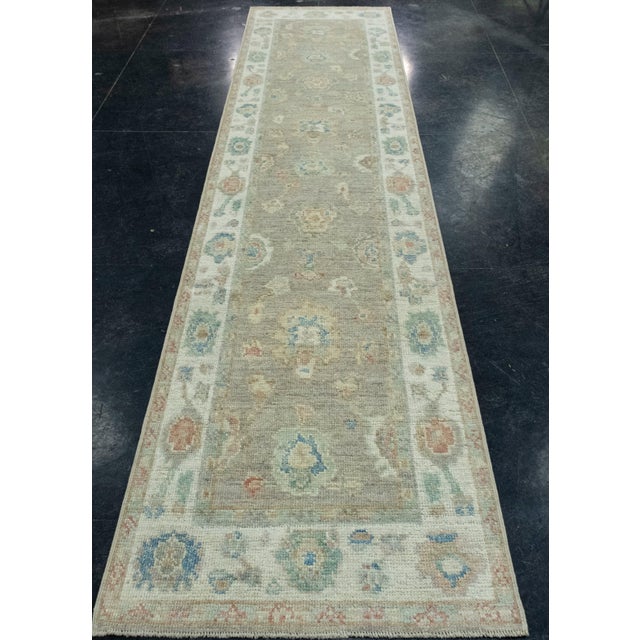 Turkish Oushak Runner Rug 2'8" x 12'1" #17840 Explore a curated collection of hallway runners, wool rugs, and handmade...