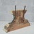 Wood Antique White and Green Lacquered Wooden Pedestal Base with Faux Marble, 1700s For Sale - Image 7 of 13