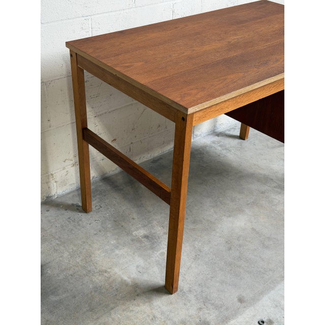 1960s Vintage Danish Modern Teak Writing Desk / Vanity Table, Denmark, 1960s. For Sale - Image 5 of 10