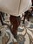 Vintage Walnut Regency Dining Chairs, Set of Six With Custom Linen Upholstery For Sale - Image 9 of 9