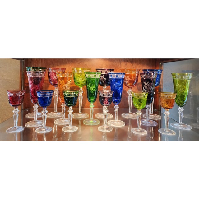 One of the most fabulous sets I have seen. Signed A.G on top and base is signed M. Each piece is in excellent condition...