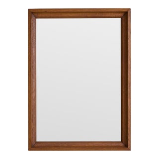 French Rectangular Wood Wall Mirror, 1940s - 2 Available For Sale