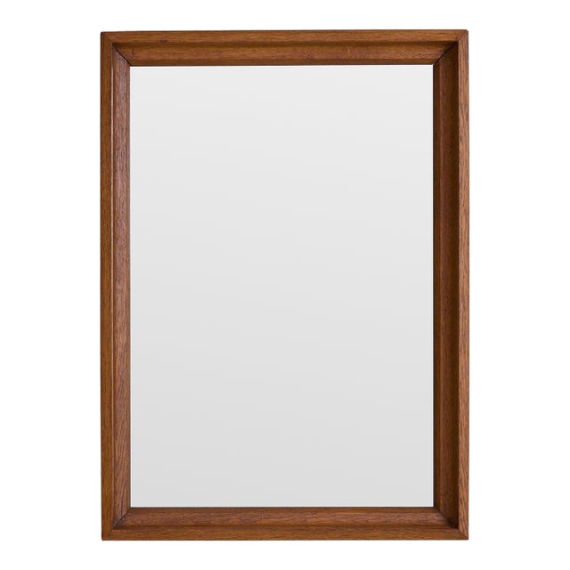 French Rectangular Wood Wall Mirror, 1940s - 2 Available For Sale