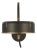 Oso 13" Articulating Arc Wall Light in Modern Iron and Hand-Rubbed Antique Brass with Modern Iron Shade Designer: Thomas...
