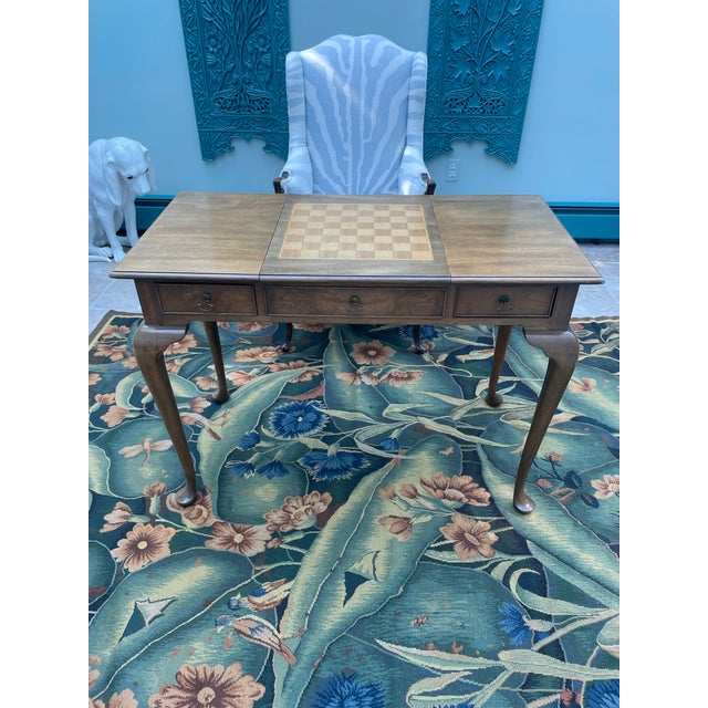 This Kittenger game table is multi purpose, checker chess, backgammon and just as a table when not in use! Simple...