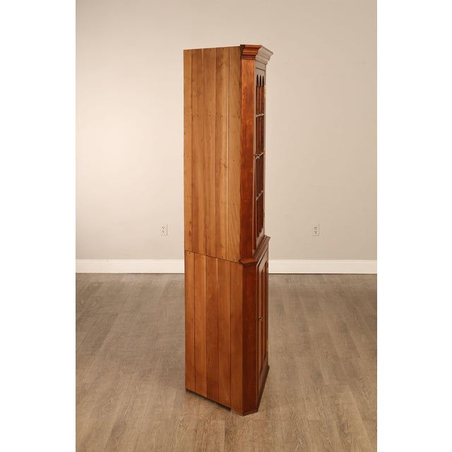Federal Style Cherry Custom Quality Corner Cabinet For Sale - Image 13 of 18