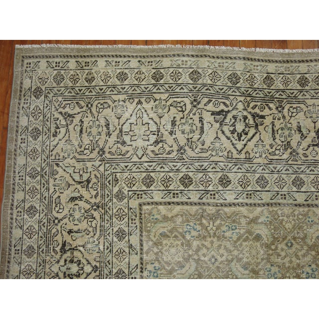 Antique Zabihi Collection Persian Tabriz Room Rug - 9'11" x 12'9" For Sale - Image 9 of 12