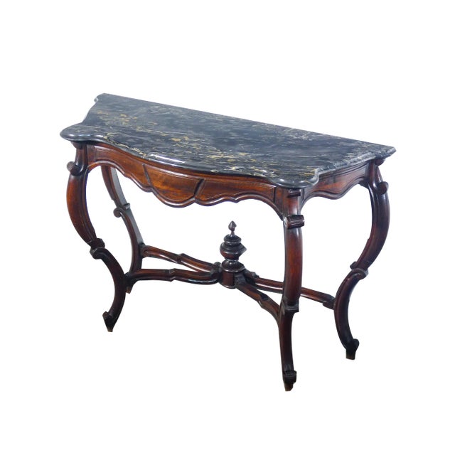 Luigi Filippo Console in Walnut For Sale