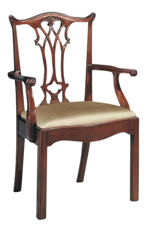 Maitland-Smith Connecticut Polished Mahogany Arm Chair