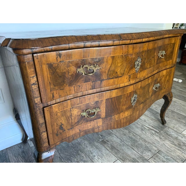 French 18th Century Two Drawer Walnut Commode For Sale - Image 3 of 18