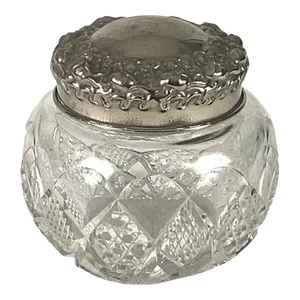 Antique Dresser Powder, Vanity Jar