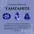 Genuine Tanzanite Ring in 18k Solid Yellow Gold Size 7 For Sale - Image 9 of 12