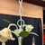 Vintage Italian Style Painted Tole Floral 6-Arm Chandelier With Yellow Roses For Sale - Image 9 of 13