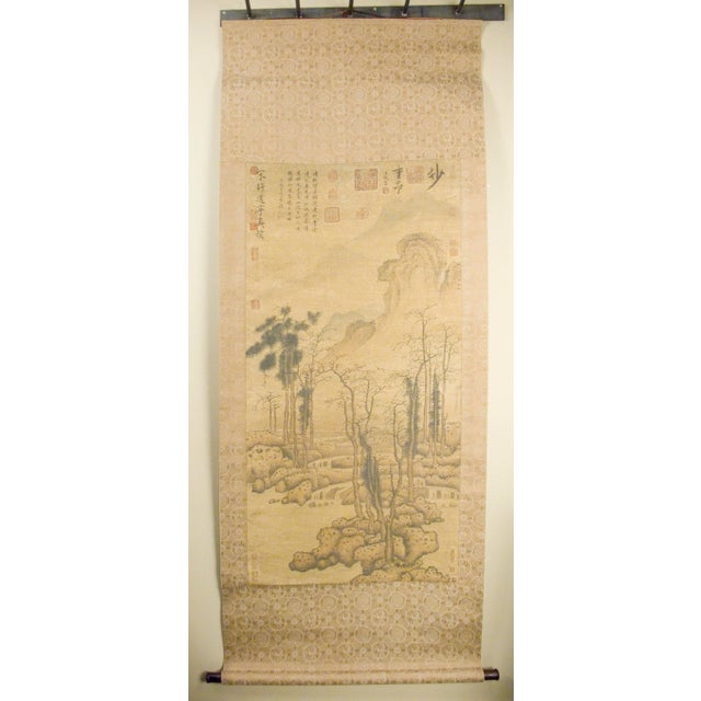 Early 20th Century Chinese Landscape Scroll For Sale - Image 12 of 12