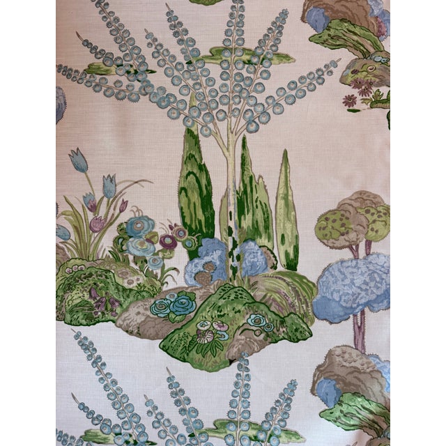 Lavender Thibaut F945027 Orleans Lavender Linen Blend Fabric 3 5/8 Yards For Sale - Image 8 of 8