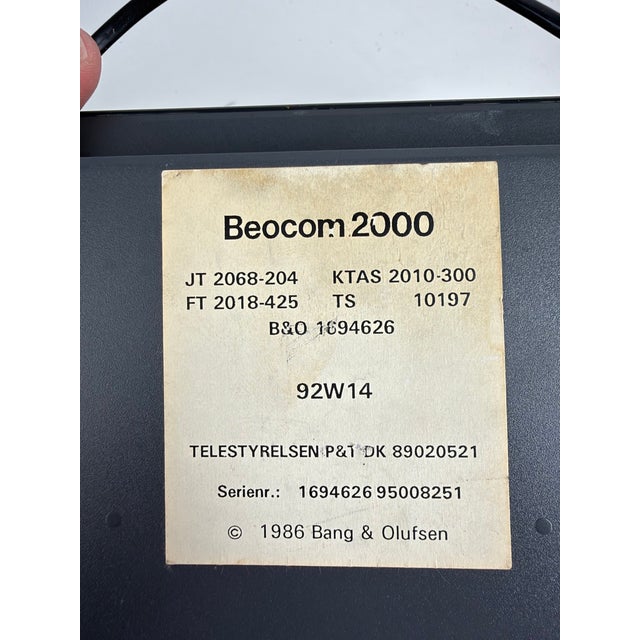 Danish Beocom 2000 and Beocom 6000 Telephones from Bang & Olufsen, 1980s, Set of 2 For Sale - Image 4 of 9