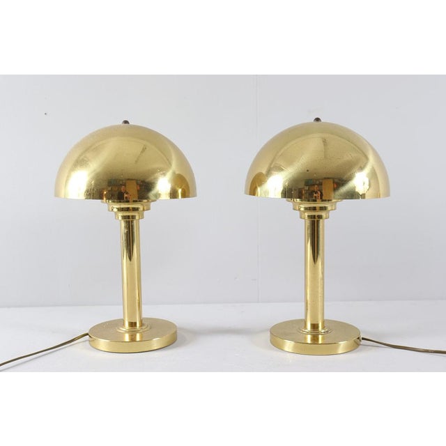 Art Deco Style Mushroom Table Lamps from WSB, Germany, 1970s, Set of 2 For Sale - Image 11 of 11